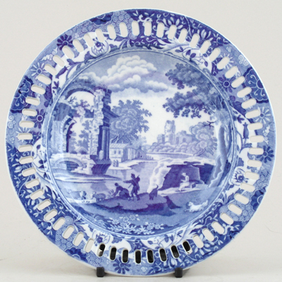 Plate pierced rim c1820